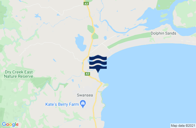 Red Beach, Australiaの潮見表地図
