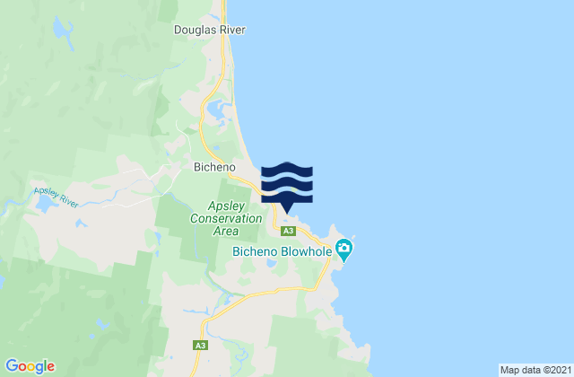 Redbill Beach, Australiaの潮見表地図