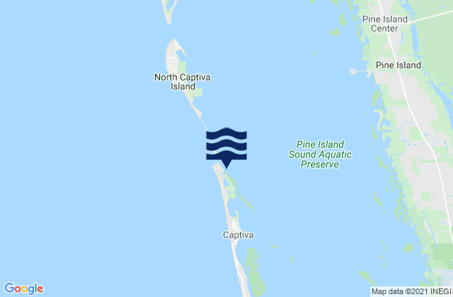 Redfish Pass Captiva Island (North End), United Statesの潮見表地図