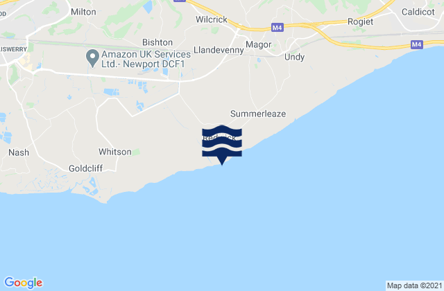 Redwick, United Kingdomの潮見表地図