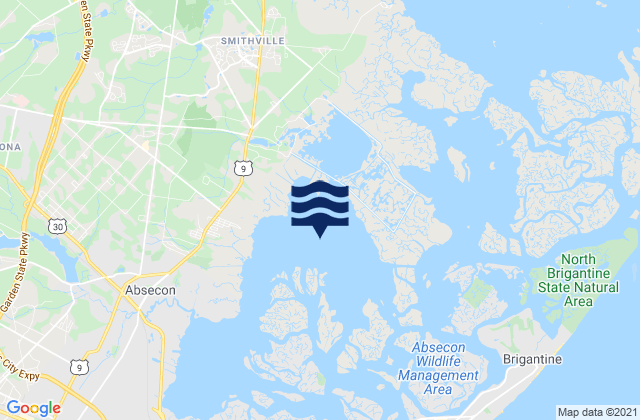 Reeds Bay, United Statesの潮見表地図