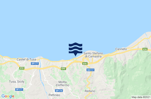 Reitano, Italyの潮見表地図
