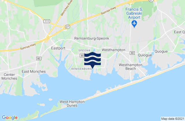 Remsenburg-Speonk, United Statesの潮見表地図
