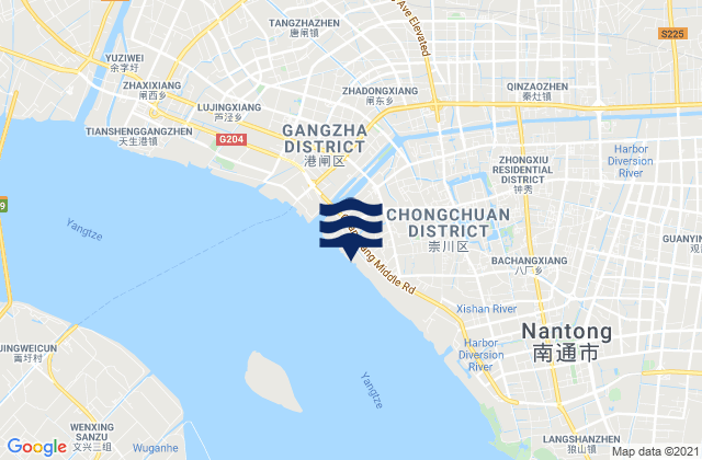 Rengang, Chinaの潮見表地図