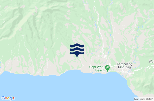 Rentung, Indonesiaの潮見表地図