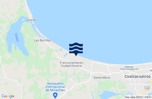Residencial las Olas, Mexicoの潮見表地図