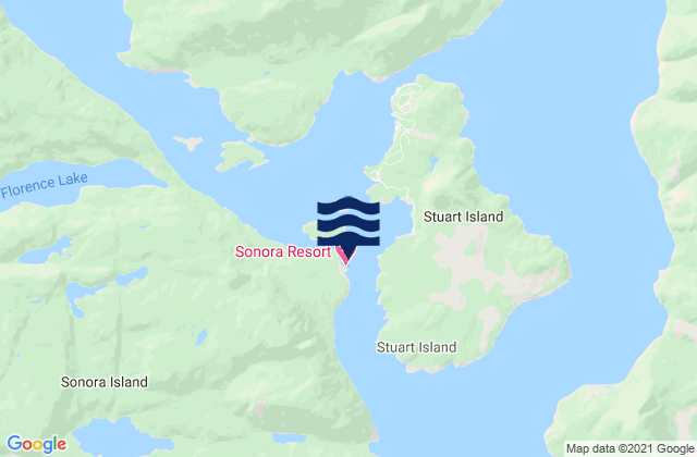 Resor Island, Canadaの潮見表地図