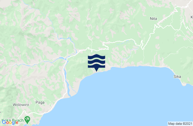 Retenggoma, Indonesiaの潮見表地図