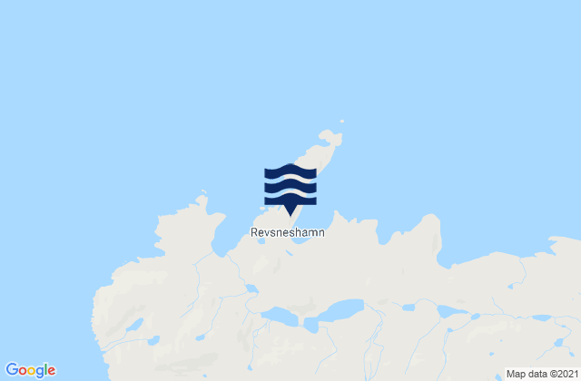 Revsneshamn, Norwayの潮見表地図