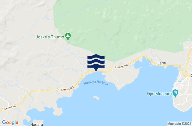 Rewa Province, Fijiの潮見表地図