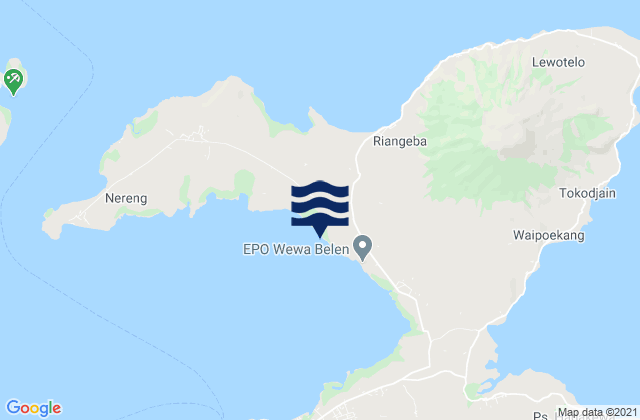 Riangbao, Indonesiaの潮見表地図