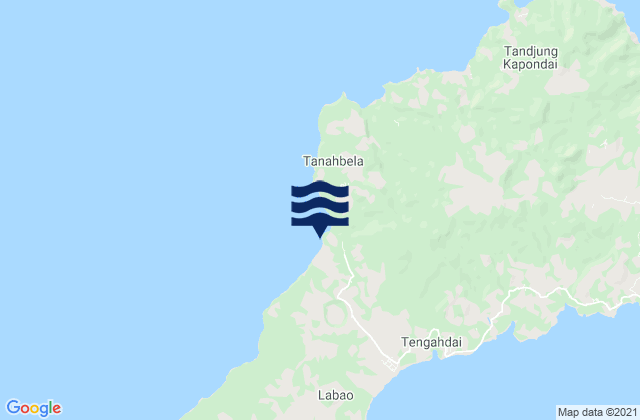 Riangkroko, Indonesiaの潮見表地図