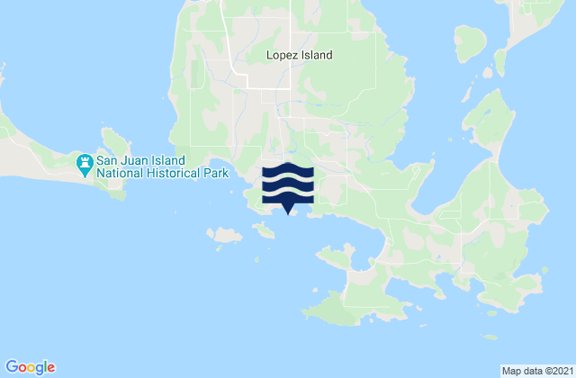 Richardson Lopez Island, United Statesの潮見表地図