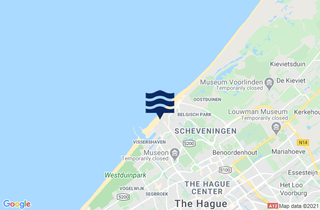 Rijswijk, Netherlandsの潮見表地図