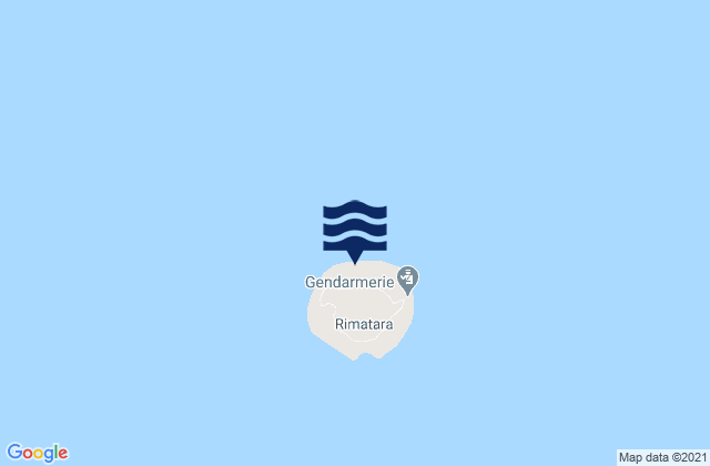 Rimatara, French Polynesiaの潮見表地図