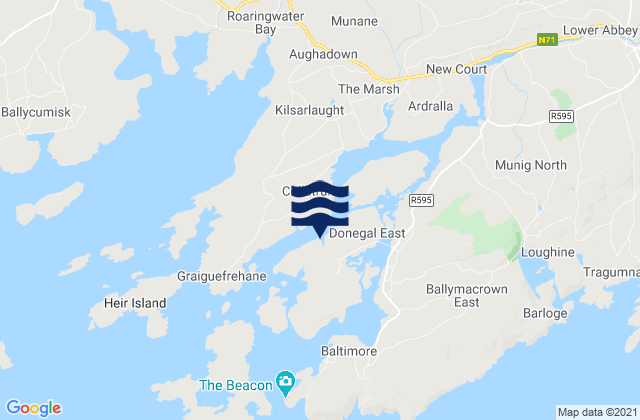 Ringarogy Island, Irelandの潮見表地図