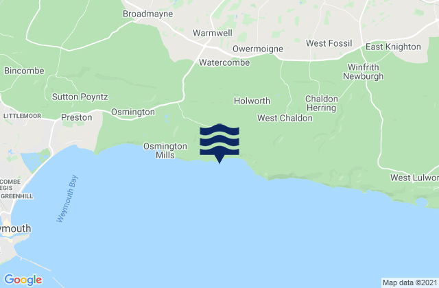 Ringstead Bay Beach, United Kingdomの潮見表地図