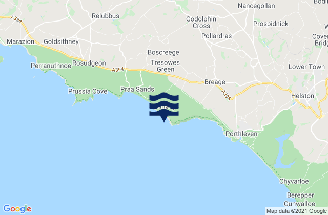 Rinsey Head Beach, United Kingdomの潮見表地図