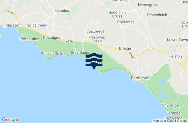 Rinsey Head, United Kingdomの潮見表地図