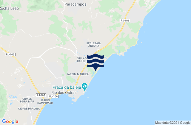 Rio das Ostras, Brazilの潮見表地図