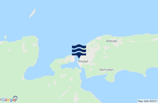 Ritabel, Indonesiaの潮見表地図