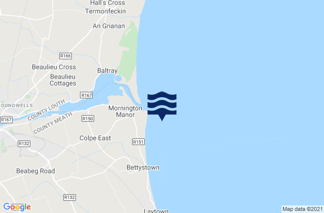 River Boyne Bar, Irelandの潮見表地図