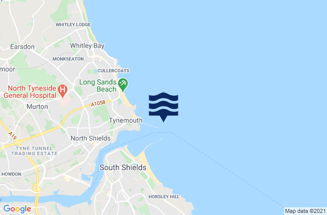 River Tyne Entrance, United Kingdomの潮見表地図