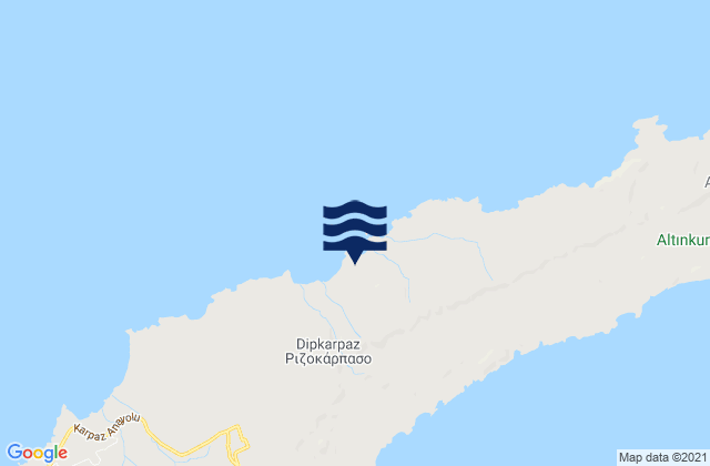 Rizokárpaso, Cyprusの潮見表地図