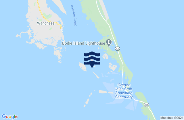 Roanoke Sound Channel, United Statesの潮見表地図
