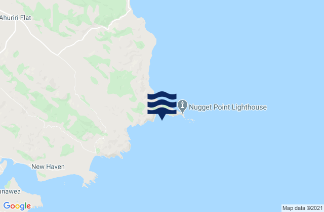 Roaring Bay, New Zealandの潮見表地図