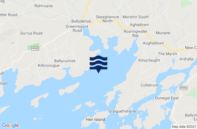 Roaringwater Bay, Irelandの潮見表地図
