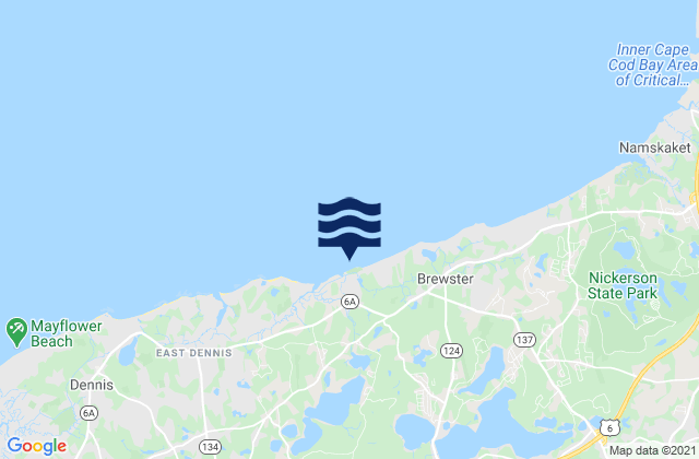 Robbins Hill Brewster, United Statesの潮見表地図