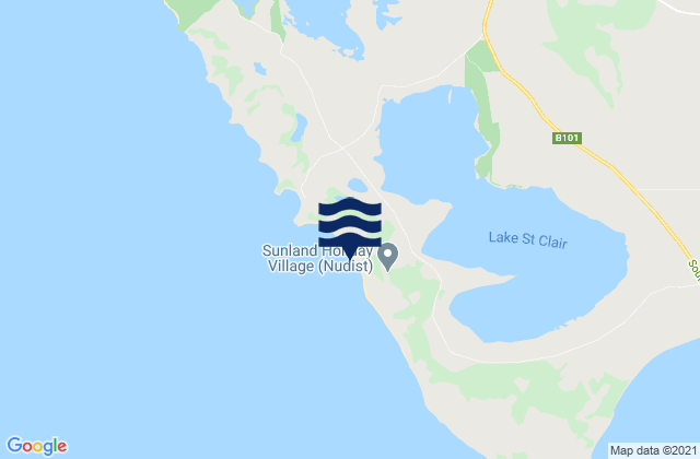 Robe, Australiaの潮見表地図