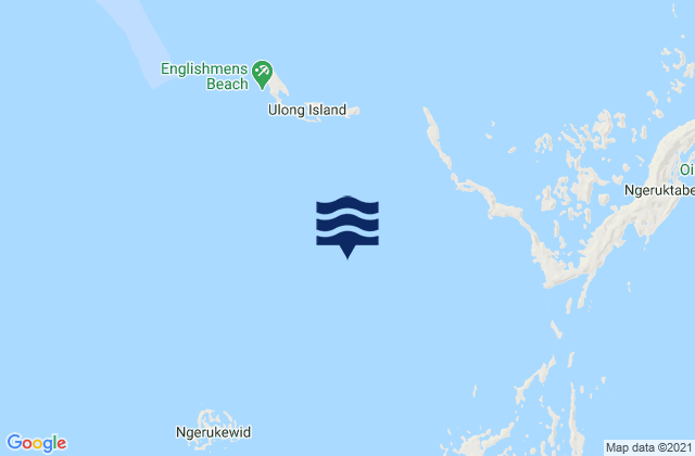 Rock Islands, Palauの潮見表地図