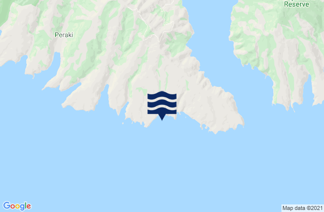 Rocky Nook, New Zealandの潮見表地図