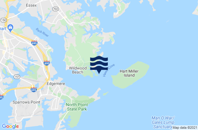 Rocky Point, United Statesの潮見表地図