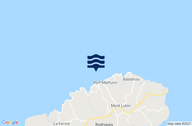 Rodrigues MU (Port Mathurin), Reunionの潮見表地図