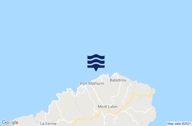 Rodriguez Island, Reunionの潮見表地図