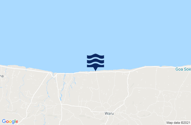 Rokem Barat, Indonesiaの潮見表地図