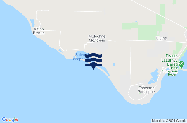 Romashkino, Ukraineの潮見表地図