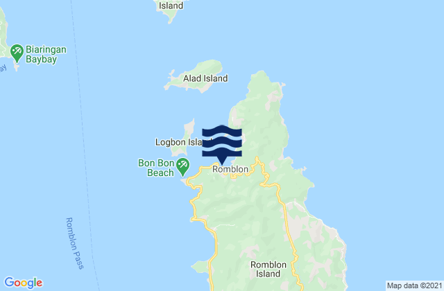 Romblon, Philippinesの潮見表地図