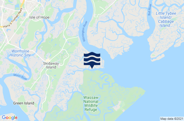 Romerly Marsh Creek, United Statesの潮見表地図