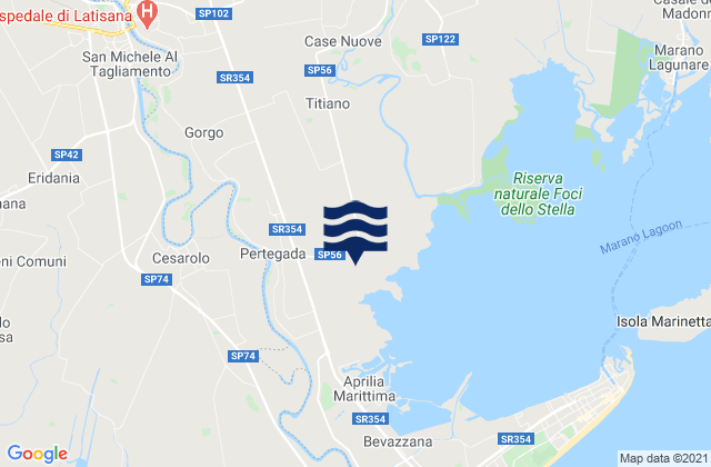 Ronchis, Italyの潮見表地図