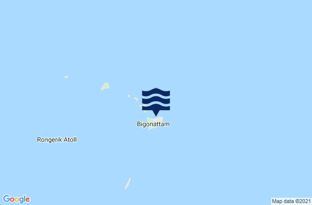 Rongerik Atoll, Micronesiaの潮見表地図