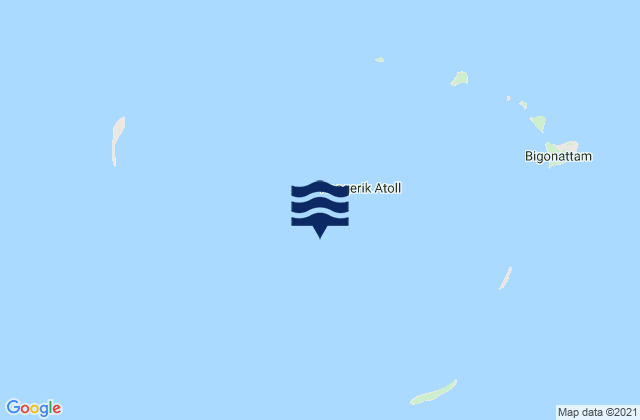 Rongrik Atoll, Marshall Islandsの潮見表地図