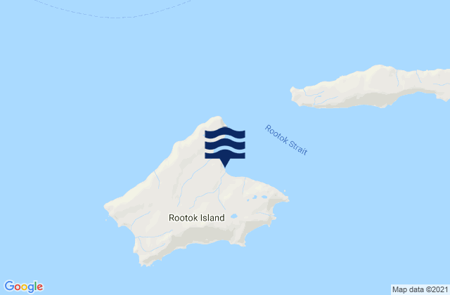 Rootok Island, United Statesの潮見表地図