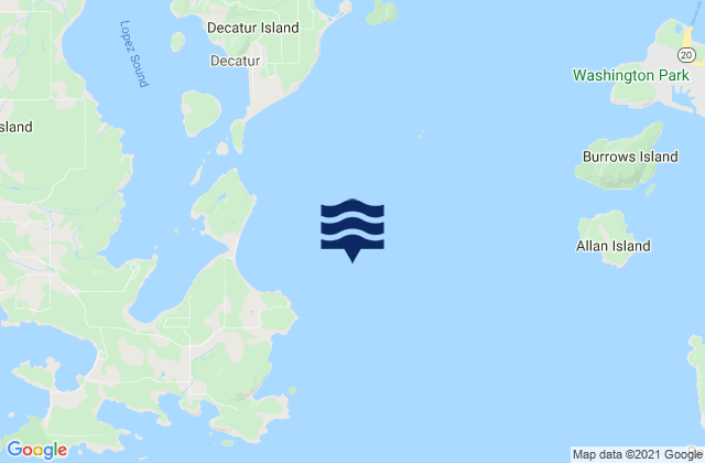 Rosario Strait, United Statesの潮見表地図