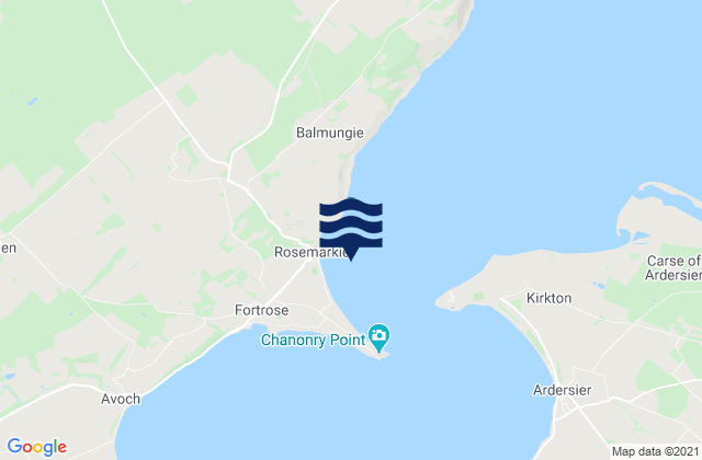 Rosemarkie Bay, United Kingdomの潮見表地図