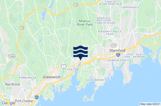 Roseton, United Statesの潮見表地図