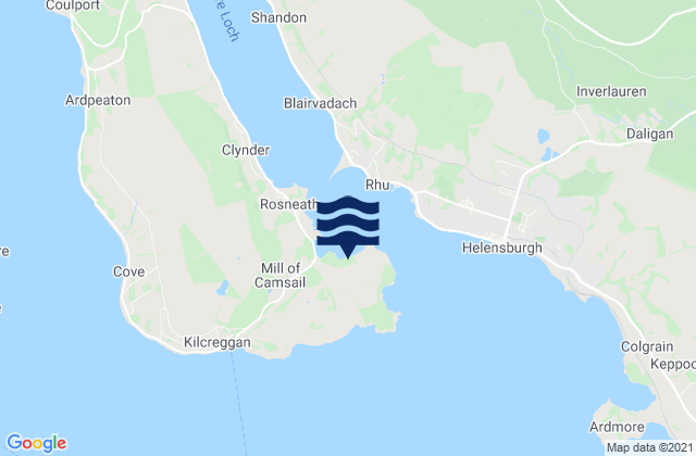 Rosneath, United Kingdomの潮見表地図